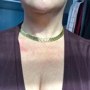 NWT Stunning Gold over sterling silver Necklace.